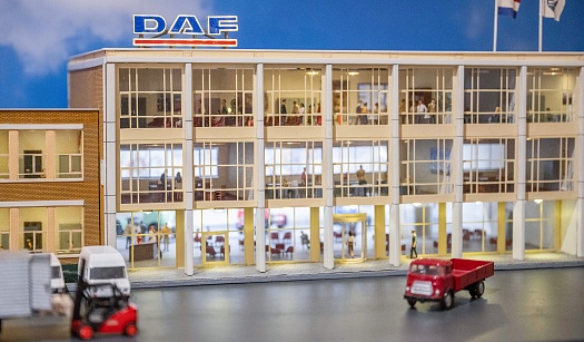 
	DETAILED SCALE MODEL OF DAF MAIN BUILDING IN DAF MUSEUM