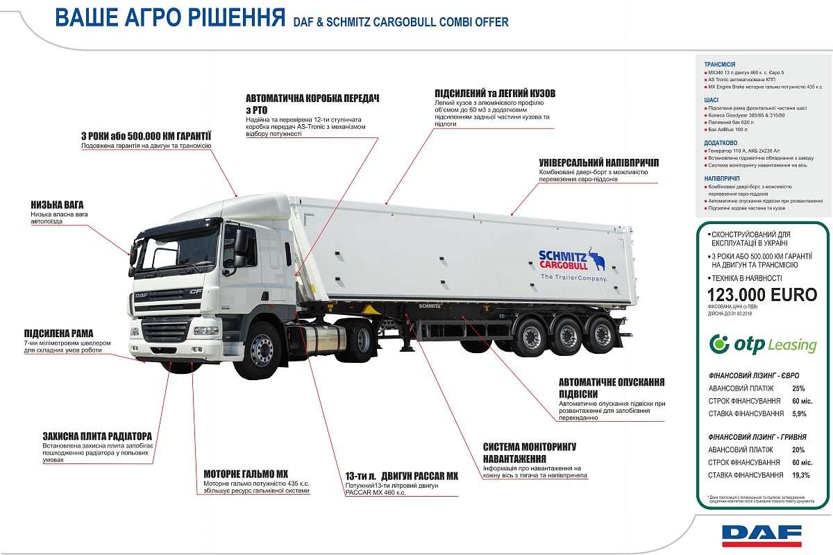 DAF Тракс Україна на "AGRO EXPO 2018" 26 - 29 Вересня у м. Кропивницький